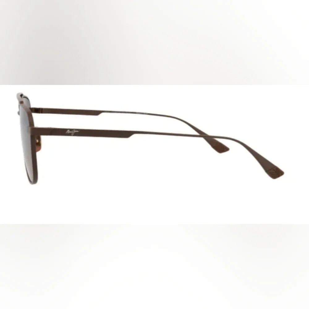 NEW! Maui Jim Kahana RS6401 Unisex Brown Rose Polarized Sunglasses Titanium NWT!